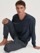 Calida Relax Streamline Pyjama Met Boord l/s