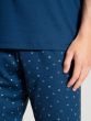 Calida Relax Imprint Short Pyjama s/s Pottery Blue