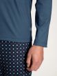 Calida Relax Imprint Pyjama l/s Saragossa Blue