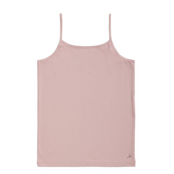 Ten Cate Girls Basic Organic Spaghetti Top AshPink