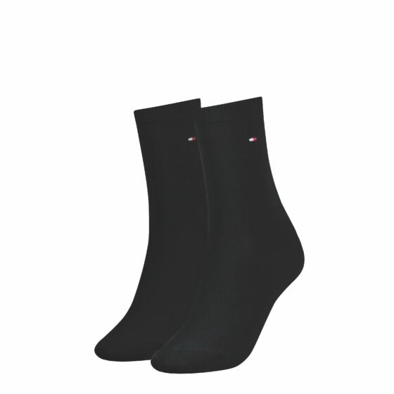 Tommy Hilfiger Women Sock Casual 2 Pack Zwart