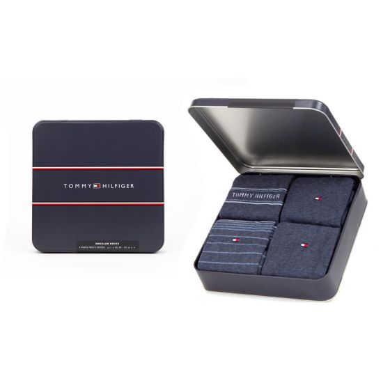 Tommy Hilfiger Sock Tin Giftbox 4P Jeans