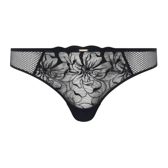 Chantelle Fleurs Tanga Zwart