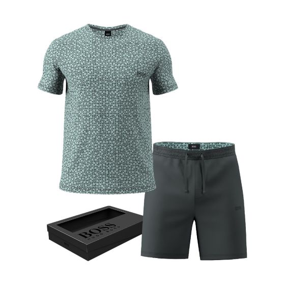 Hugo Boss Relax Short Pyjama s/s Dark Green