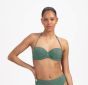 Beachlife Green Glitter Voorgevor Strapless Bikini