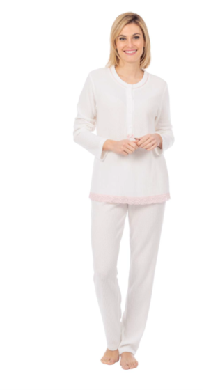 Lohe Puntilla Pyjama l/s Rosa