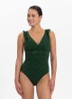 Beachlife Green Embroidery Voorgevormd Badpak