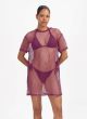 Beachlife Bright Plum Strandkleed
