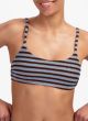 Beachlife Blue Ribbed Stripe Voorgevormde Top