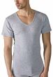 Mey Casual Cotton V-Neck Shirt Light Grey Melange