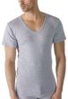 Mey Casual Cotton V-Neck Shirt Light Grey Melange