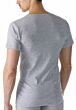 Mey Casual Cotton V-Neck Shirt Light Grey Melange