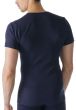 Mey Casual Cotton V-Neck Shirt Yacht Blue