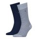 Tommy Hilfiger Men Small Stripe Sock  2P LightBlue