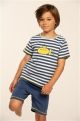 Eskimo Pascal Boys Short Pyjama s/s Blauw Strepen