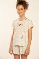 Eskimo Sarita Girls Short Pyjama s/s Wit