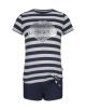 Charlie Choe Girls Short Pyjama s/s Navy Stripe