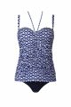 Opera Tankini Blauw/Wit