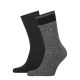 Tommy Hilfiger Men Seasonal Sock Mouline 2P Zwart