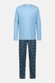 Mey Classic Blue Tie Pyjama l/s