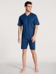 Calida Relax Imprint Short Pyjama s/s Pottery Blue