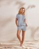 Essenza Juniper Short Pyjama s/s Blue Fog