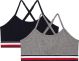 Tommy Hilfiger Girls Bralette 2P Grey/Sky