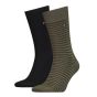 Tommy Hilfiger Men Small Stripe Sock 2P Olive