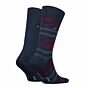 Tommy Hilfiger Duo Stripe Sock 2P Navy/Rouge