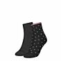 Tommy Hilfiger Women Seasonal Sock 2P Zwart