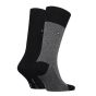 Tommy Hilfiger Herringbone Sock 2P Zwart