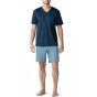 Mey San Pedro Basic Short Pyjama s/s Yacht Blue