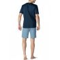 Mey San Pedro Basic Short Pyjama s/s Yacht Blue